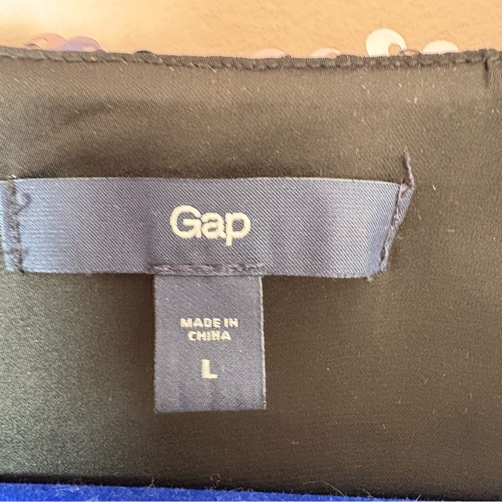 Gap Black And Silver Sequin Zip Jacket - image 5